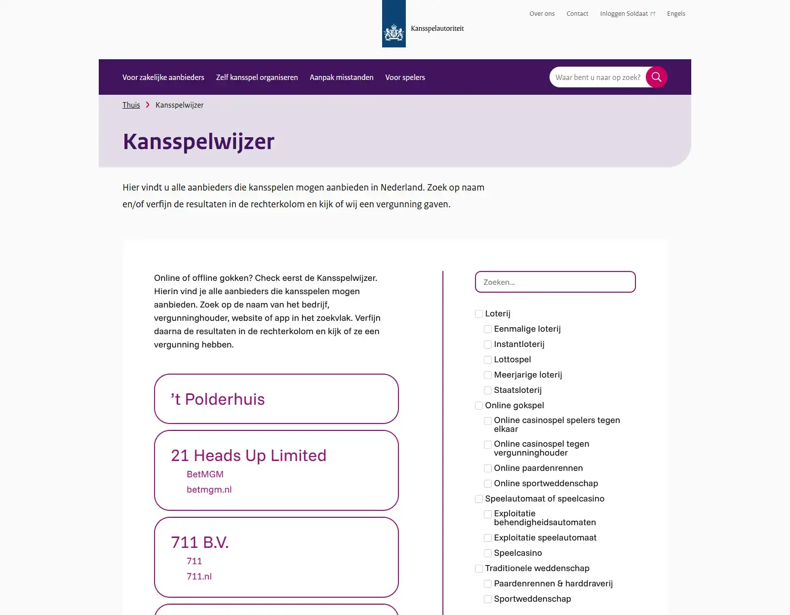 Kansspelwijzer van de Kansspelautoriteit gebruikt voor controle van QuickSlot